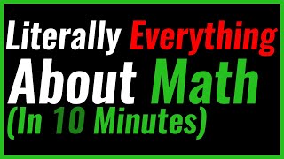 Literally All The History of Math Explained in 10 Minutes