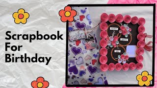 Scrapbook for birthday । Card for best friend #scrapbooking #birthdaycard #scrapbookingideas