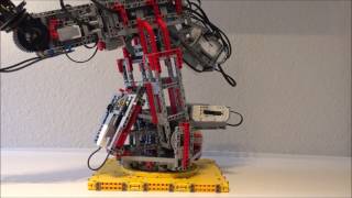 Lower part of a 6-axis robot arm for Lego World 2017, work in progress by Sioux.NET on Track