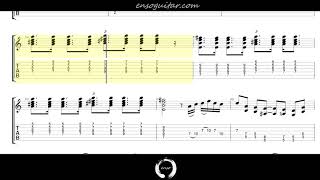 Eric Clapton - Layla {50% Speed Guitar Tab Play Through}