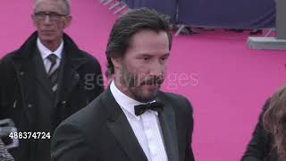 Keanu Reeves on the red carpet of the American Film Festival in Deauville, France - Sept 2015