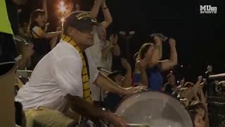 David Heim fires Marquette soccer fans up as "Drum Guy."