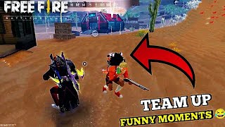 FREE FIRE TEAM UP - FUNNY MOMENTS 😂||AMEZING GAMING YT