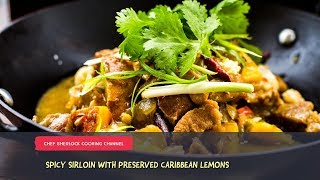 Spicy beef with preserved lemons