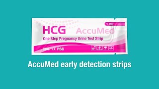 How to Use Pregnancy Strip Test for Early Testing - AccuMed HCG Pregnancy Test Strips *UPDATED*