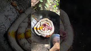 Video Masak dan makan ular || #cooking #delicioussnake #foodie #asianextremefood #makanular