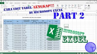 Cara edit tabel LENGKAP!!! Di program Microsoft Excel Part2