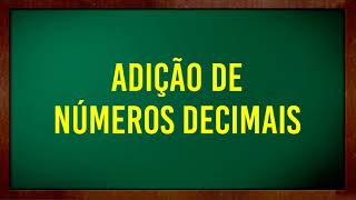 Aulão - Adição de números decimais