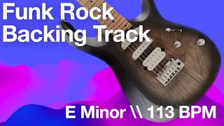 Funk Rock Guitar Backing Track (Em | 113 BPM)