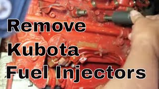 How to remove Kubota fuel Injectors