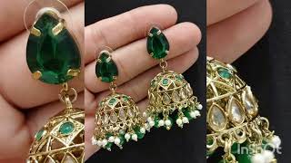 beautiful earring design 😍 jhumki style earrings