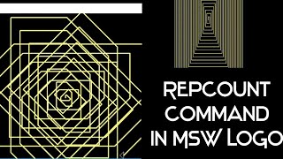 Repcount command || Repcount command in MSW LOGO || Beautiful Pattern in MSW LOGO || SPIRAL Commands