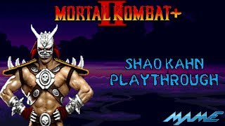 Mortal Kombat II Plus: Shao Kahn Playthrough (MAME) (1440p 60fps)