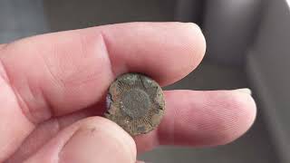 19th LIGHT DRAGOONS BUTTON - METAL DETECTING FIND