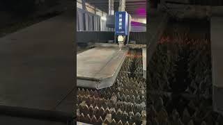 95mm mild steel cutting process #metalcutting #lasercuttingmachine #lazerkesim #lasercutter #laser