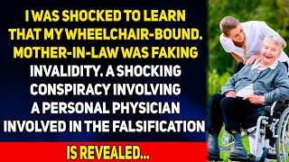 I was shocked to learn that a wheelchair-bound mother-in-law faked a disability....