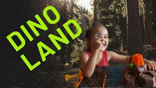 DINO LAND - TERRA DOS DINOSSAUROS/ brinquedos- ilha dos dinossauros/ vulcão e massinha