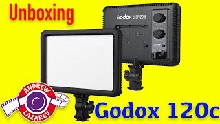 Godox LEDP120c накамерный свет. Распаковка