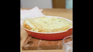 Clafoutis with white asparagus and Emmental cheese | Recipe | EN