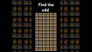 find the odd emoji#brain quiz#challenge#puzzle#yt shorts #shorts video #crazy brain