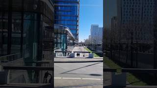 Tram ride in Amsterdam's business district Zuidas