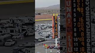 NASCAR Xfinity LiUNA 200 final restart. #shortsvideo #nascar #lasvegas