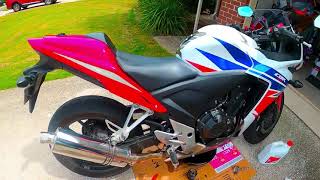 Honda CBR500R Oil Change