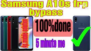 samsung A10s frp bypass