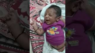 Cute Baby crying for milk