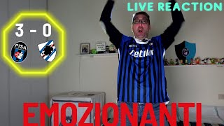 INVALICABILI!!!! PISA-SAMPDORIA 3-0 LIVE REACTION TUTTA DA GUARDARE