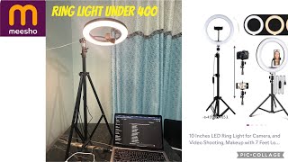 Budget Ring Light from Meesho! |Unboxing, How to Set Up| Review#ringlight #meesho #light