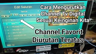 Cara Mengurutkan Chanel TV Set Top Box