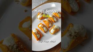 Mango Sandesh Rolls 🥭 Mango Mithai | Mango Sandesh Recipe