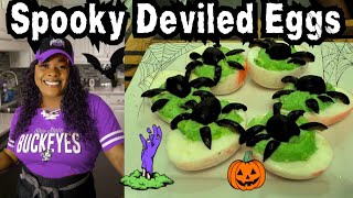 How To Make Spooky Deviled Eggs