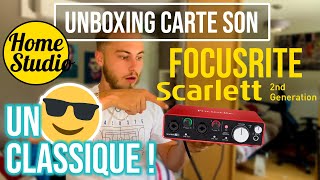 CARTE SON FOCUSRITE SCARLETT (UNBOXING)