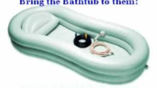 EZ Inflatable Bathtub for the Handicap, Disabled or Elderly