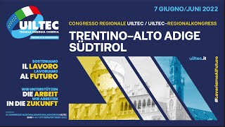 Secondo Congresso regionale Uiltec Trentino Alto Adige Südtirol