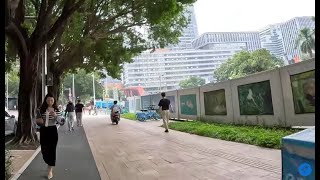 Walking Tour from Ginza Mercure Oriental Hotel to Shangsha Metro Station in Shenzhen China