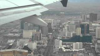 flying over Vegas just after takeoff