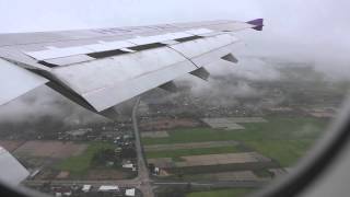 Thai Airways TG130 approaching @ Chiang Rai (CEI/VTCT)