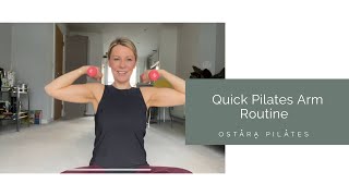 Quick pilates arm workout with weights