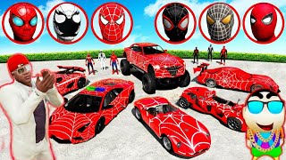 GTA 5: Stealing SECRET SPIDERMAN CARS in GTA 5!