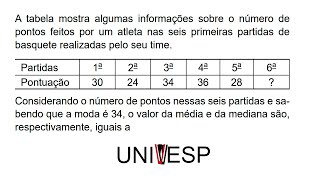 #univesp  - Média, Moda e Mediana