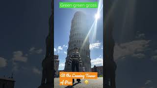 Dancing at the Leaning tower of Pisa #Pisa #GreenGreenGrass