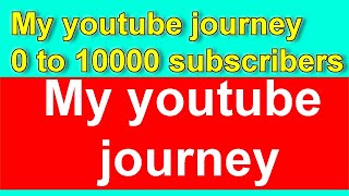 My youtube journey 0 to 1000 subscribers