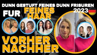 Dünn Gestuft Feines Dünn Frisuren für Feines Haar Vorher Nachher | Eine Visuelle Inspiration