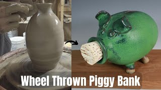 Wheel Thrown Piggy Bank Redux - Oink! Oink!