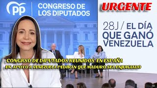 URGENTE: NTN24 NUEVA ENTREVISTA A MARIA CORINA MACHADO, CONGRSO DE DIPUTADOS SE REUNE EN ESPAÑA.