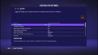 FIFA 21 Realistic Sliders Controller settings