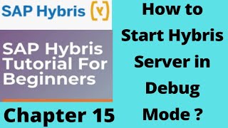 how to start hybris server in debug mode ? | sap hybris | sap hybris tutorial for beginners |Part15